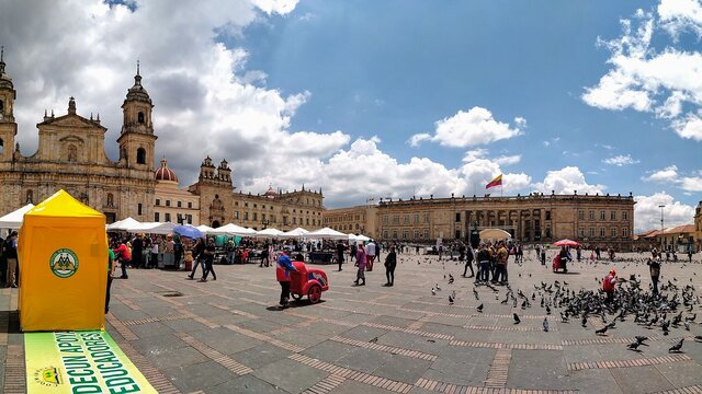 Plaza de Bolívar en Bogotá, Colombia